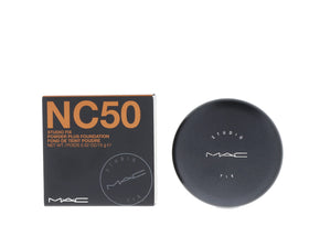 MAC Studio Fix NC50 close-up shows smooth texture and color-true finish.