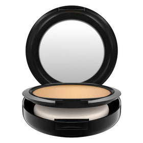 MAC Studio Fix Powder Plus Foundation C40 bottle front with matte oil-control finish.