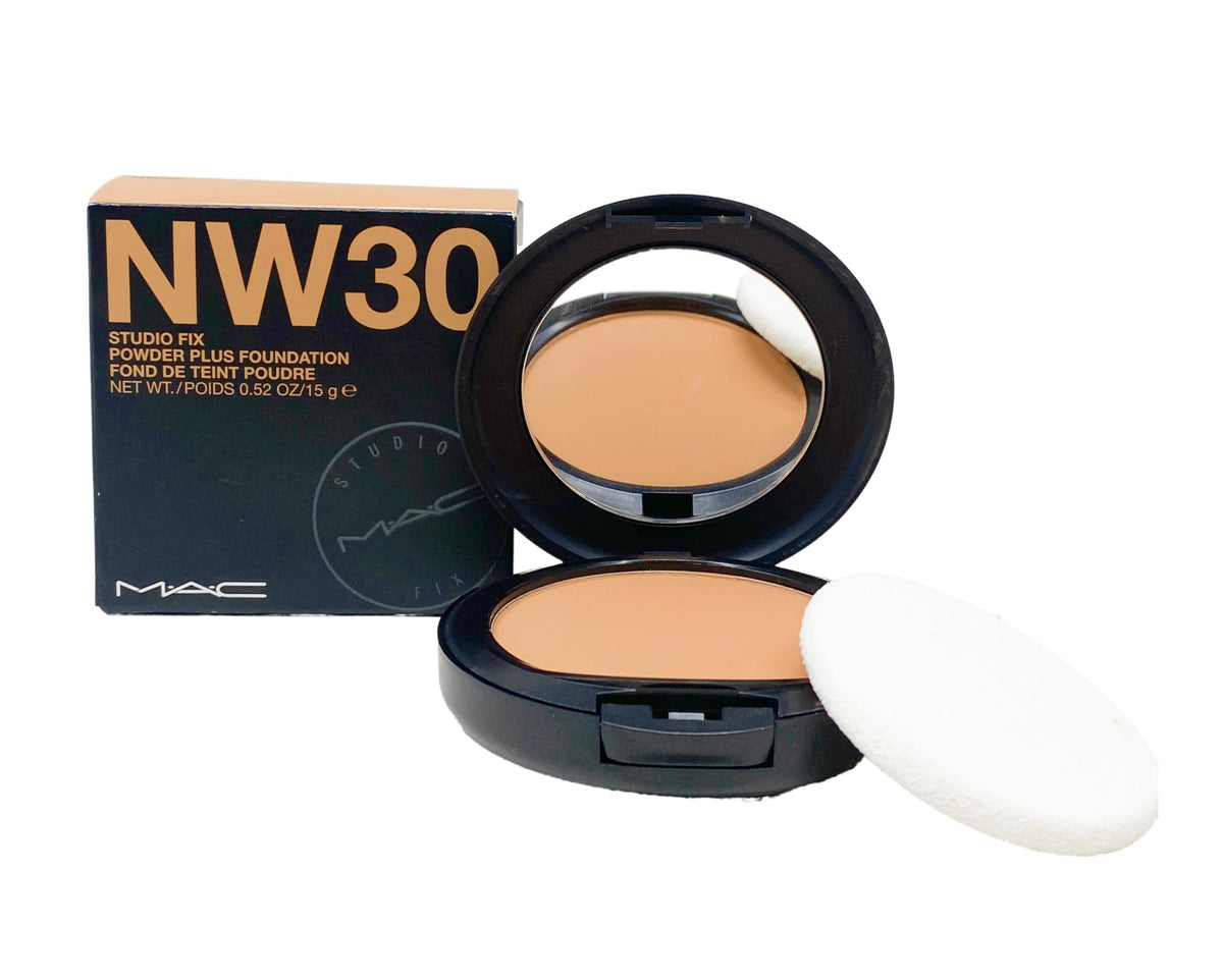 MAC Studio Fix NW30 bottle with blur-matte finish and oil control