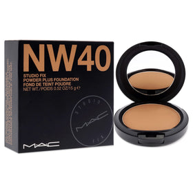 MAC Studio Fix Powder Plus Foundation NW40 sponge for buildable coverage