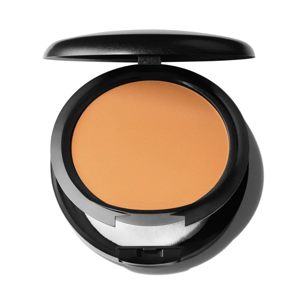 MAC Studio Fix Powder Plus Foundation NW44 compact bottle for color-true, long-wearing matte coverage.