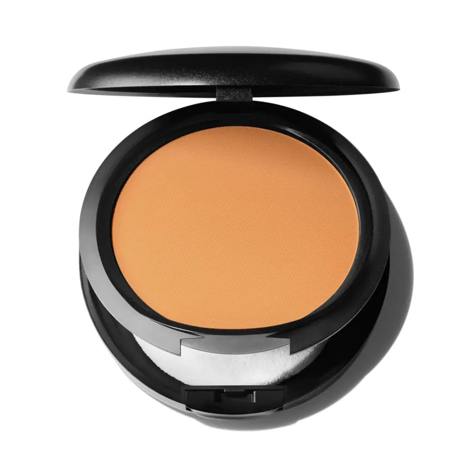 MAC Studio Fix Powder Plus Foundation NW44 compact bottle for color-true, long-wearing matte coverage.
