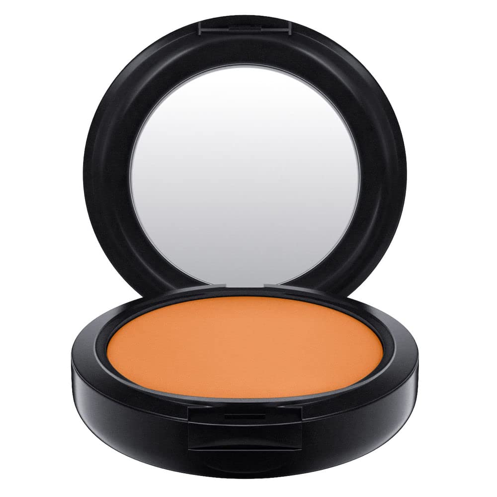 MAC Studio Fix Powder Plus Foundation includes sponge for buildable coverage