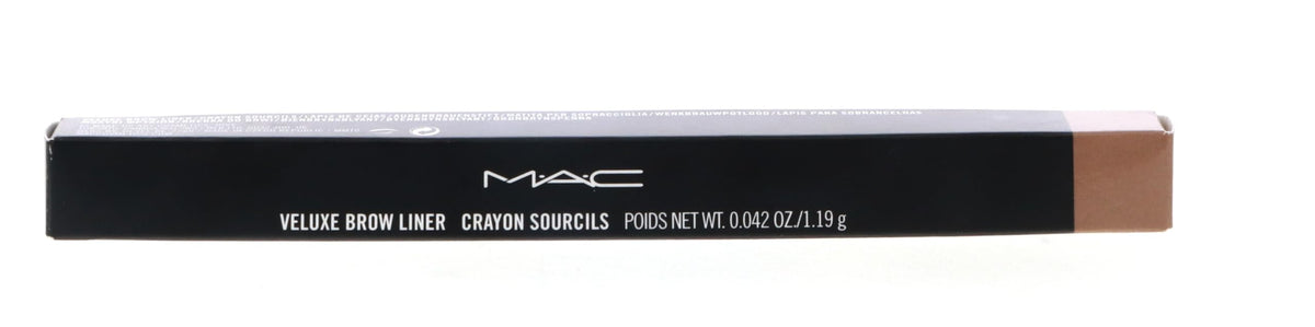 MAC Veluxe Brow Liner Brunette spoolie brush blends and sets brow hairs