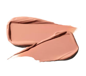 MAC Ximal Sleek Satin Lipstick Fleshpot packshot highlights compact design for travel.