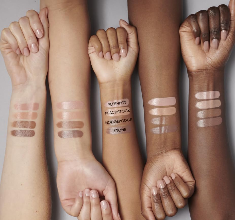 MAC Ximal Sleek Satin Lipstick Fleshpot closeup reveals creamy texture.