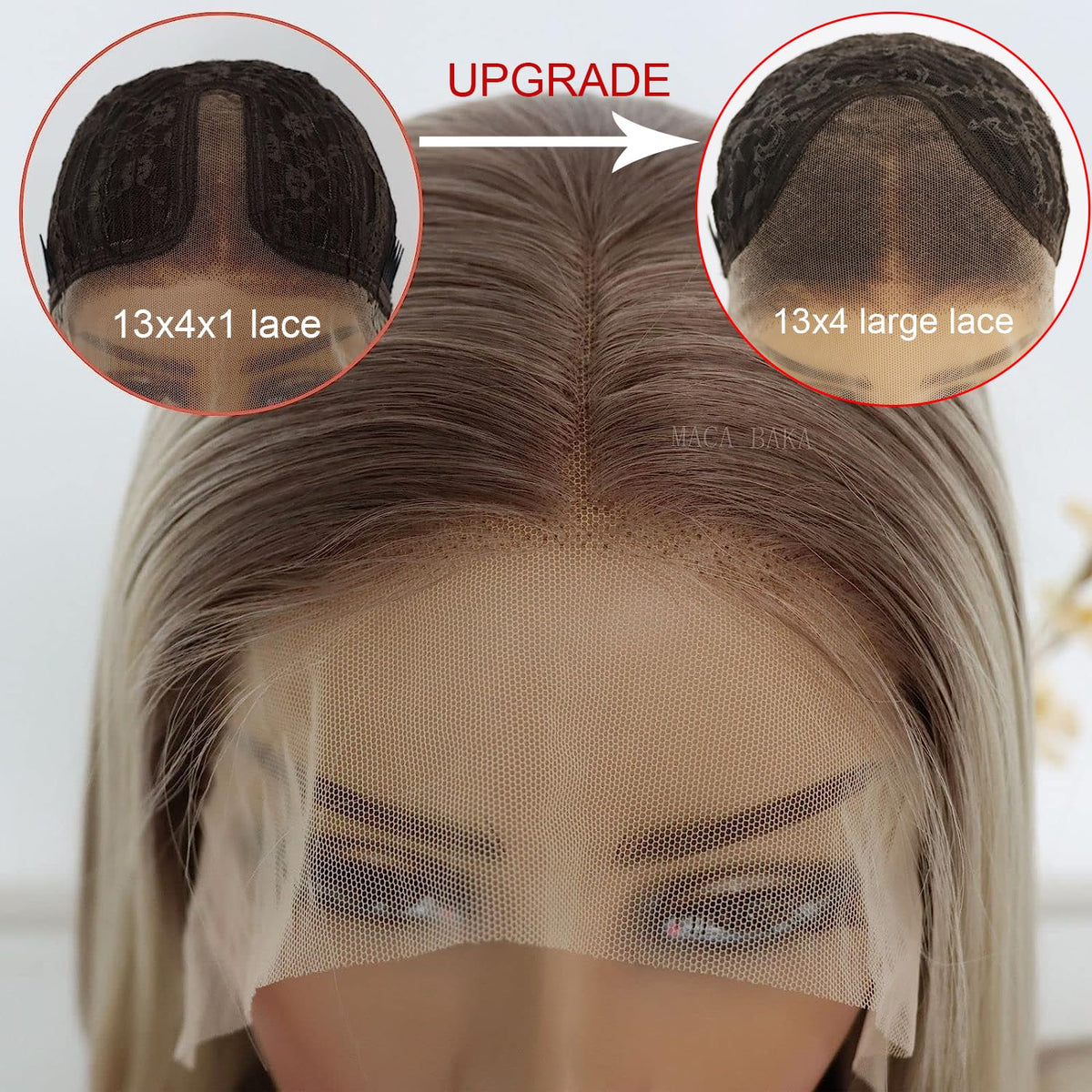 MACA BAKA 13x4 lace frontal wig with realistic hairline
