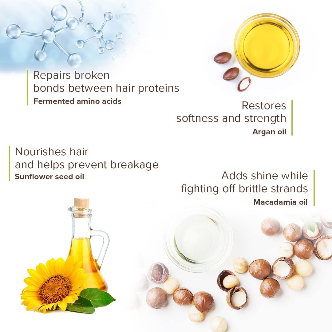 Applying Bond Repair Masque to wet hair for deep conditioning.