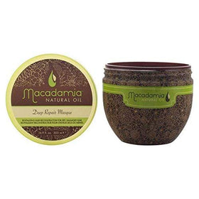 Macadamia Natural Oil Deep Repair Masque packaging box presents a premium at-home conditioning experience