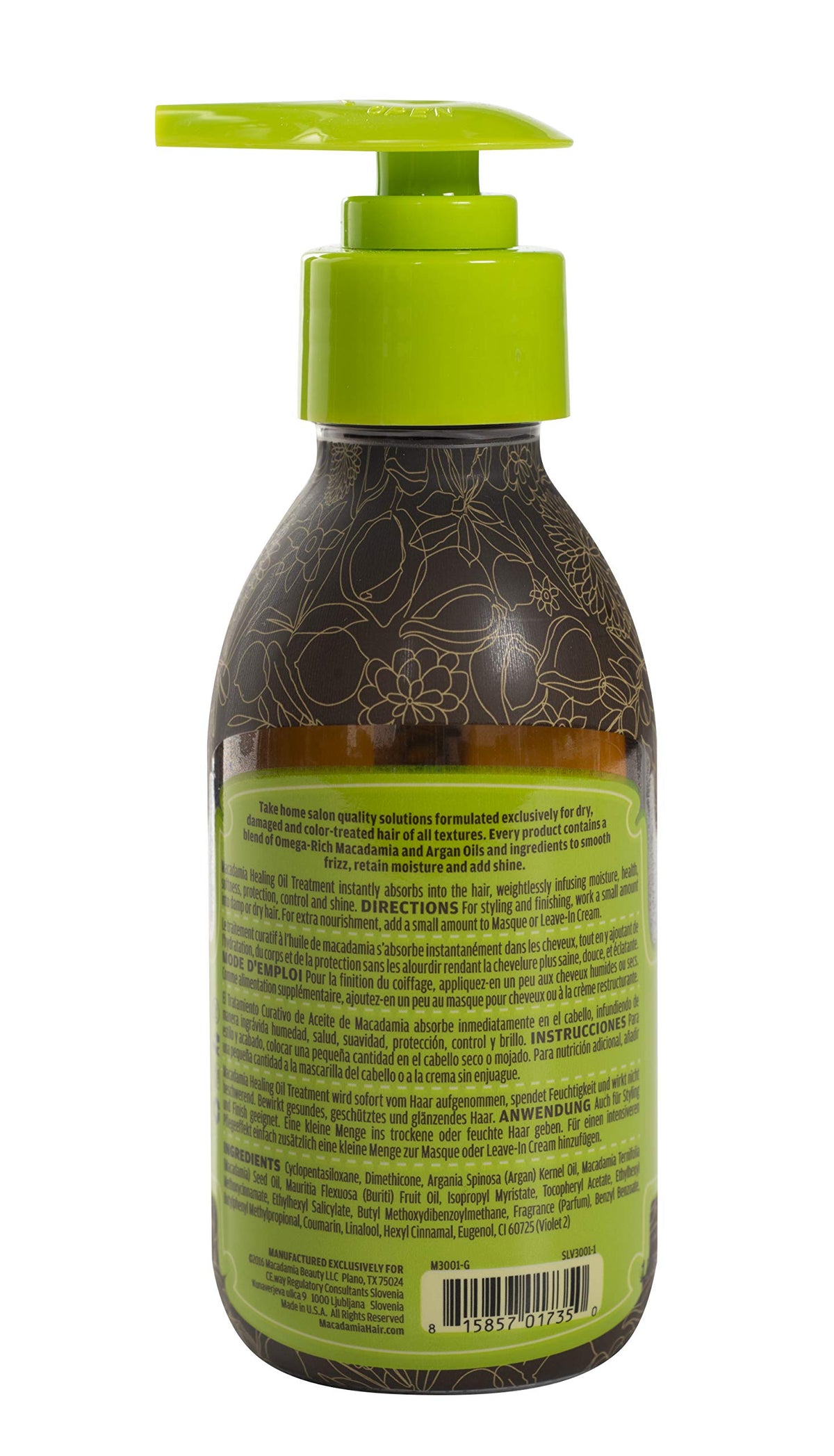 Macadamia Natural Oil Healing Oil Treatment application scene smooths hair