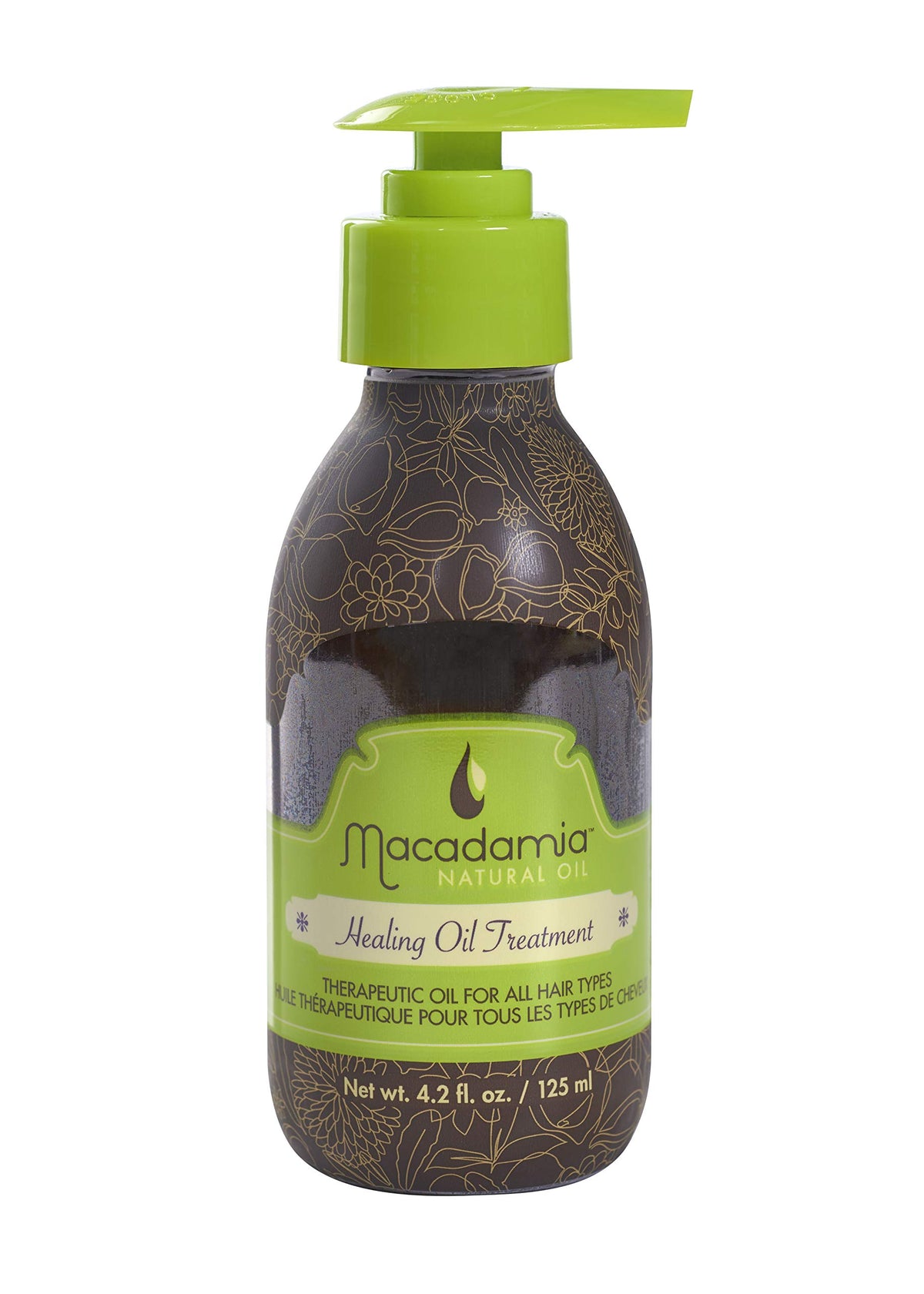 Macadamia Natural Oil Healing Oil Treatment bottle pour for lightweight hydration