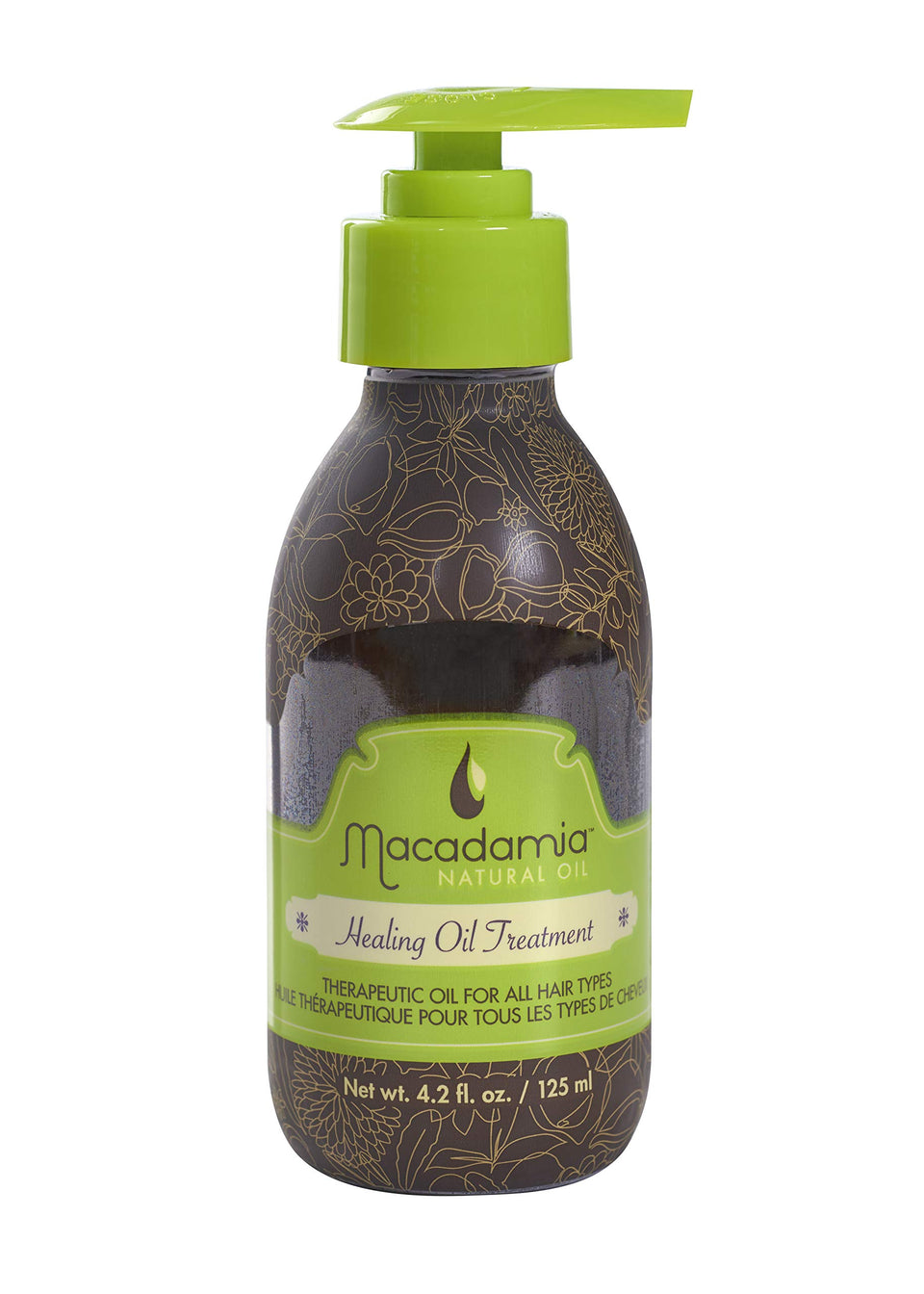Macadamia Natural Oil Healing Oil Treatment bottle pour for lightweight hydration