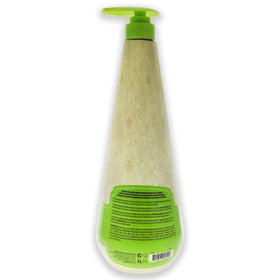 Macadamia Natural Oil Smoothing Conditioner texture close-up showing creamy formula for softness.