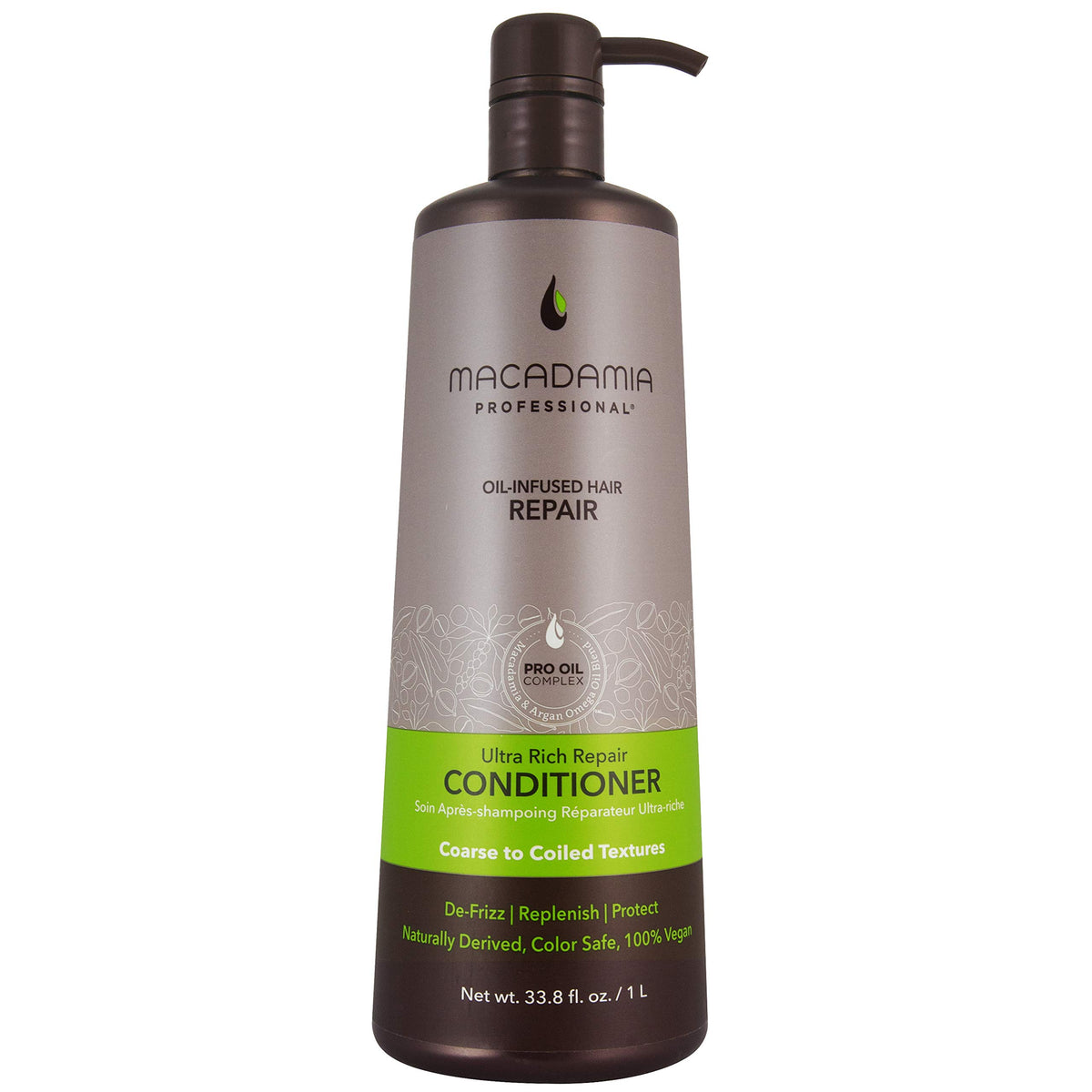 Macadamia Professional Ultra Rich Moisture Conditioner bottle highlights deep hydration for dry curls.