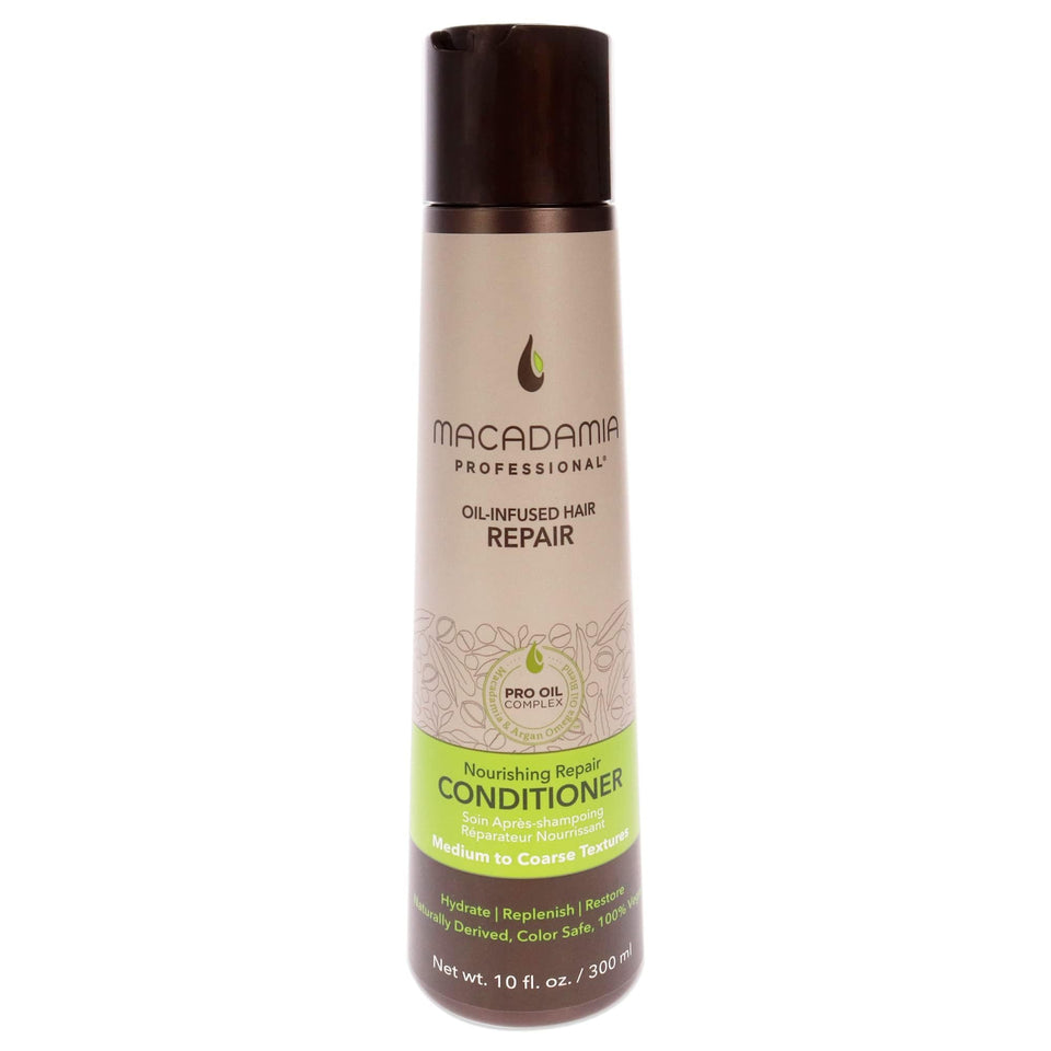 Macadamia Professional Nourishing Repair Conditioner bottle delivers deep hydration and detangle ease