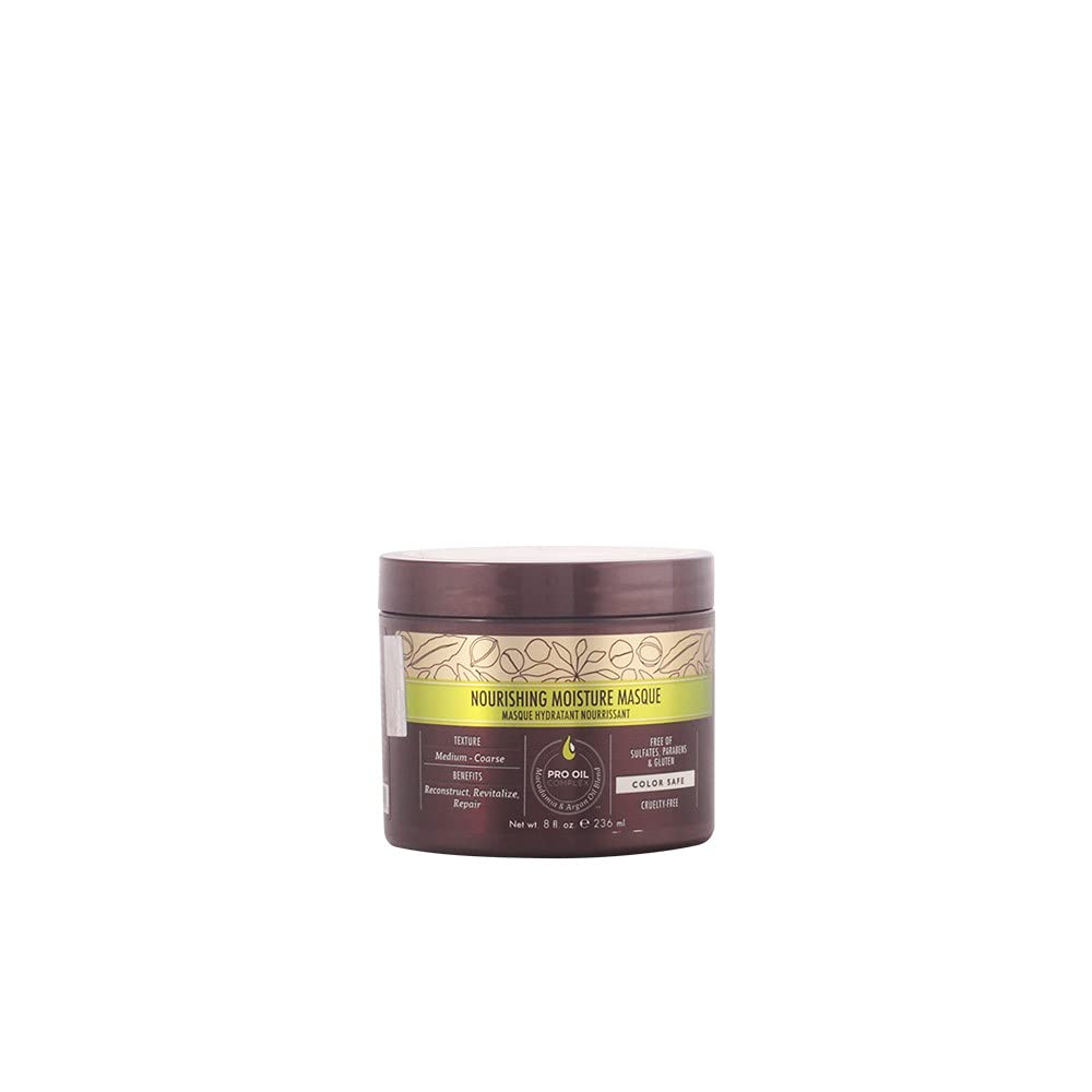 Macadamia Professional Nourishing Repair Masque bottle for deep conditioning and frizz control on damaged hair
