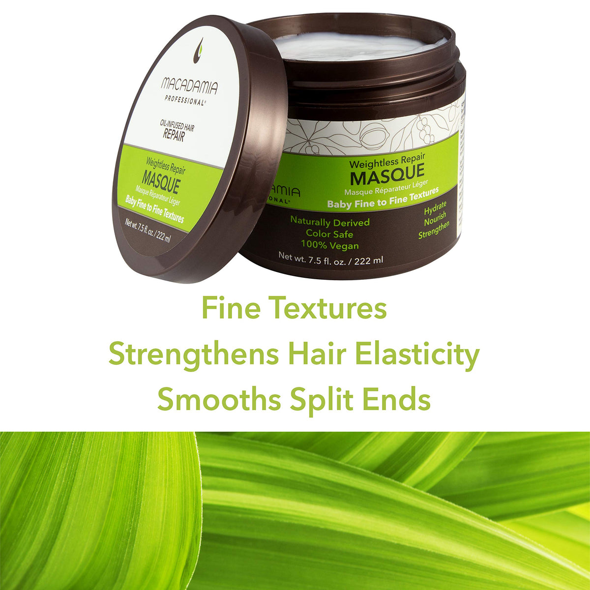 Pump dispenser of Macadamia Professional Weightless Repair Masque