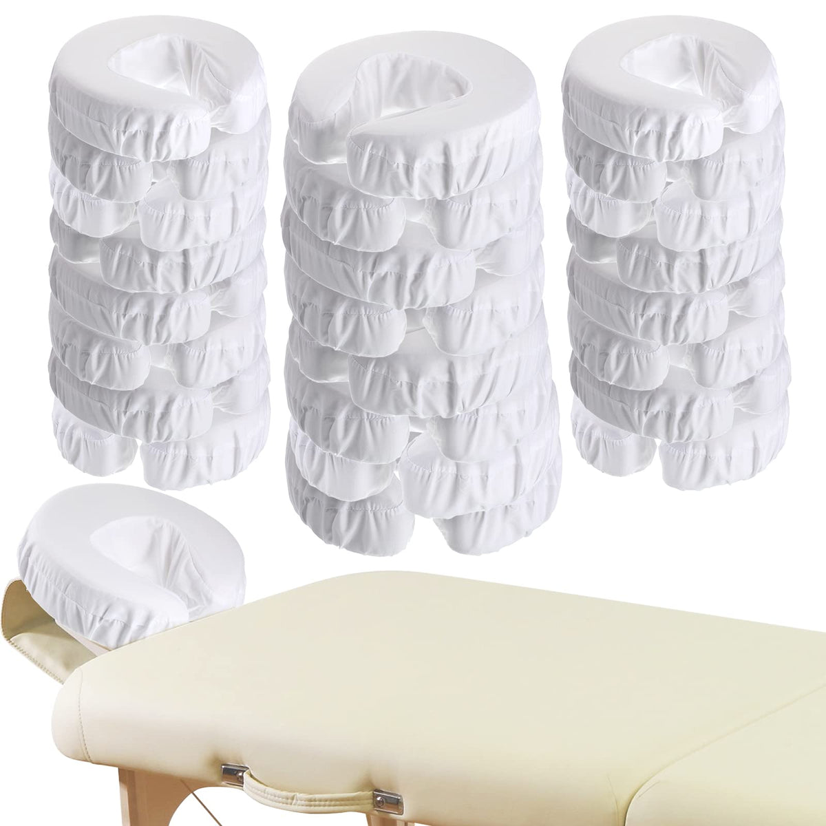 Macarrie face cradle cover microfiber for a soft, reusable massage setup