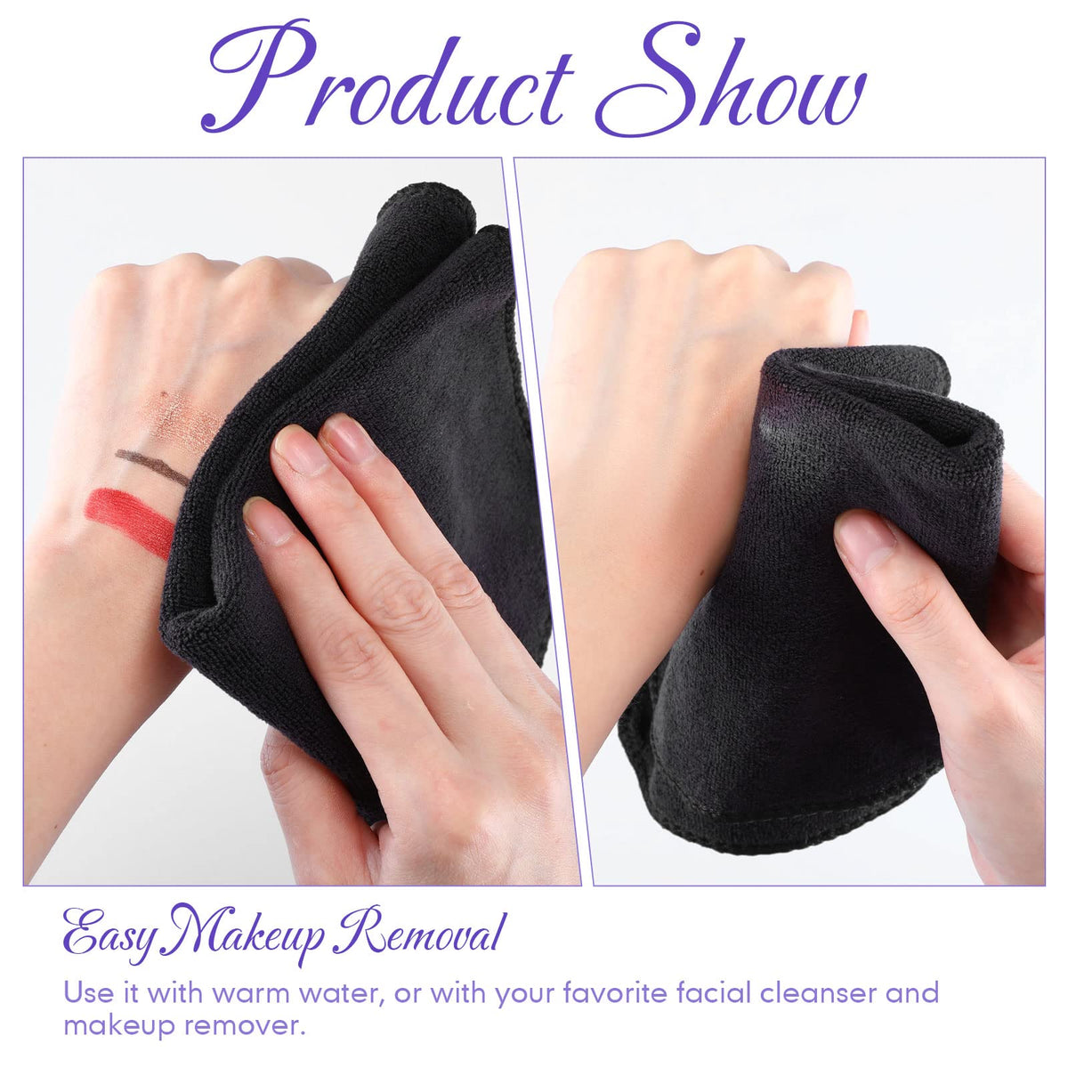 Macarrie makeup towels bulk pack suitable for gifting or spa kits.