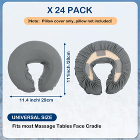 Macarrie microfiber face-pillow cover gray promotes clean, odor-free spa sessions.