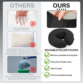 Macarrie salon-ready headrest covers in use in a spa