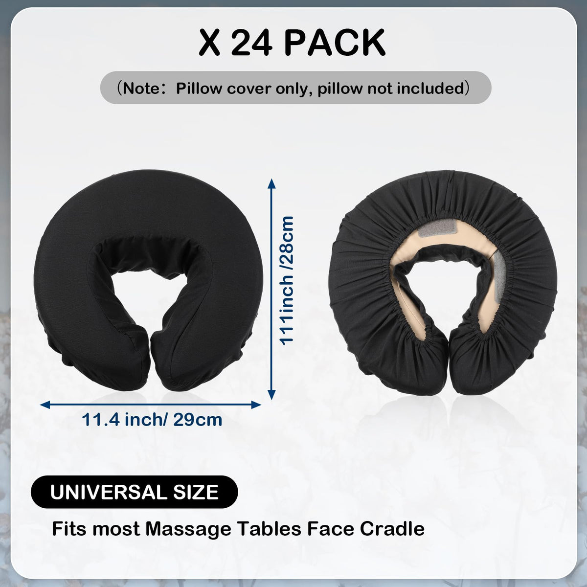 Macarrie universal-size headrest cover fitting most pillows