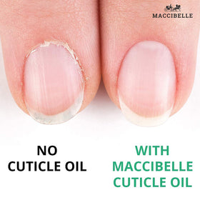 Maccibelle cuticle oil ingredients almond oil nourishes the skin