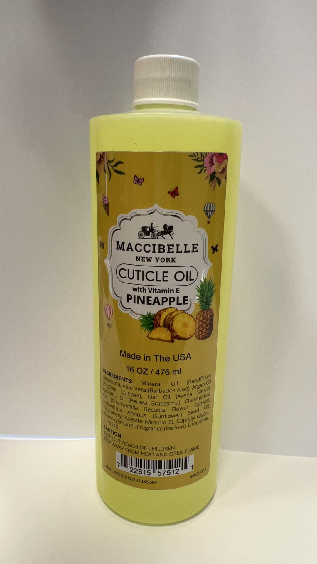 Maccibelle cuticle oil milk lactic acid refreshes the skin