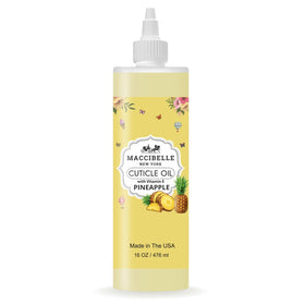Maccibelle cuticle oil pineapple bottle soothes dry cuticles with a refreshing scent