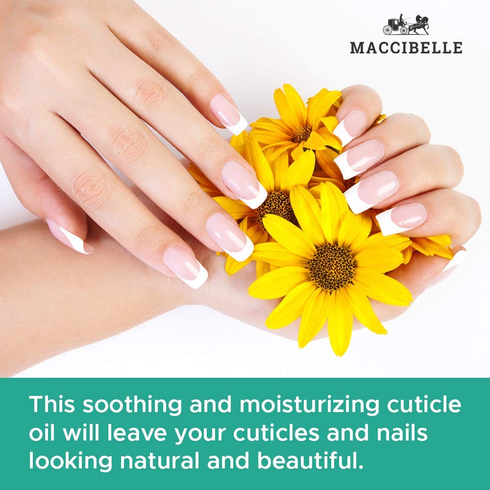Maccibelle cuticle oil pineapple pour enables easy application and quick absorption