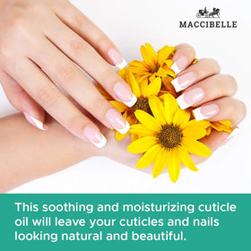 Maccibelle cuticle oil pineapple pour enables easy application and quick absorption