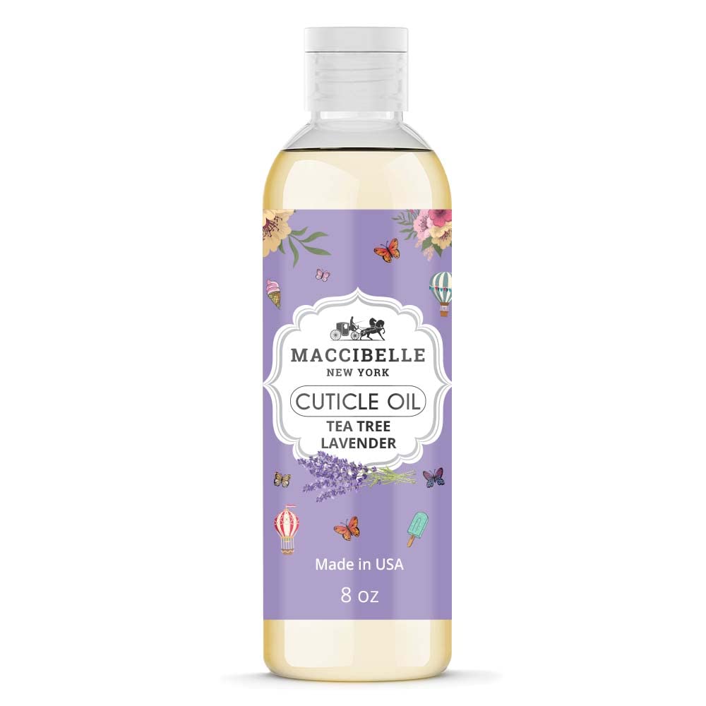 Maccibelle Cuticle Oil refill bottle with lavender, soothing dry cuticles