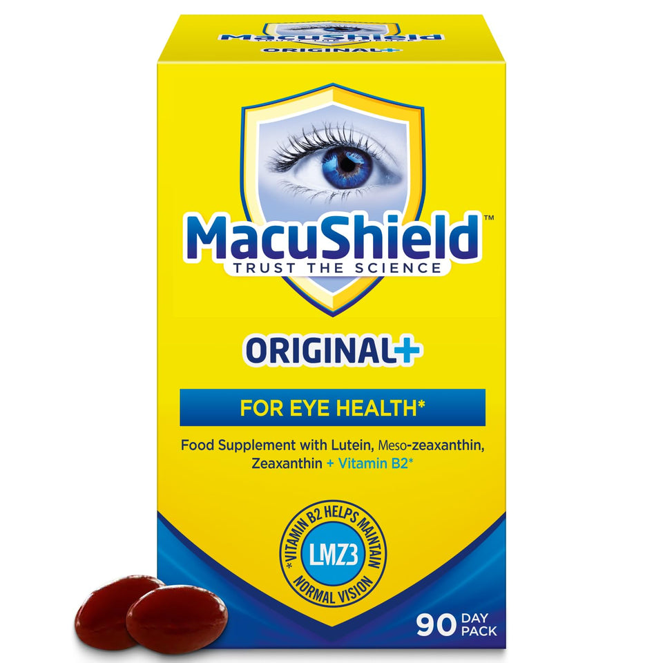 MacuShield ConfettiWow bottle front showing daily eye vitamin support for normal vision