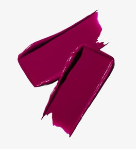 MAC M.A.Cximal Sleek Satin Lipstick Rebel swatches showing pigment-rich color