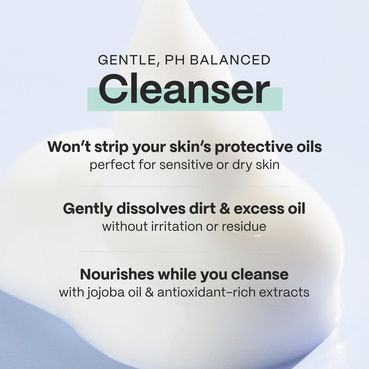 Mad Hippie Cream Cleanser tube emphasizing jojoba oil for gentle cleansing.