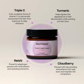Mad Hippie ingredients with peptides and turmeric highlight actives used
