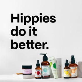 Mad Hippie Travel Skincare Set close-up labels emphasize sustainability and size.