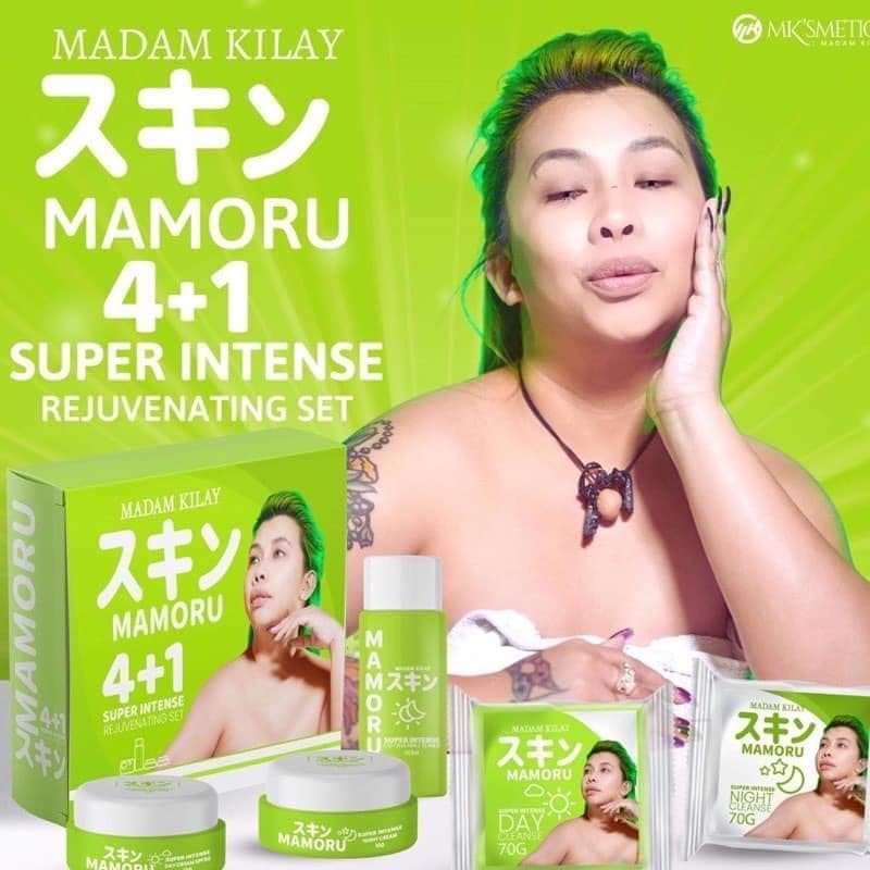 Madam Kilay Mamoru 4+1 packaging highlighting brightening routine.