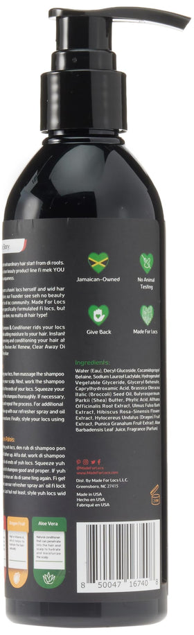 Lush foam from Made For Locs Jamaica Rasta Cleanse for scalp cleansing