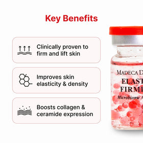 Madeca Derma key ingredients spotlight: microbiome, hyaluronic acid, peptides.