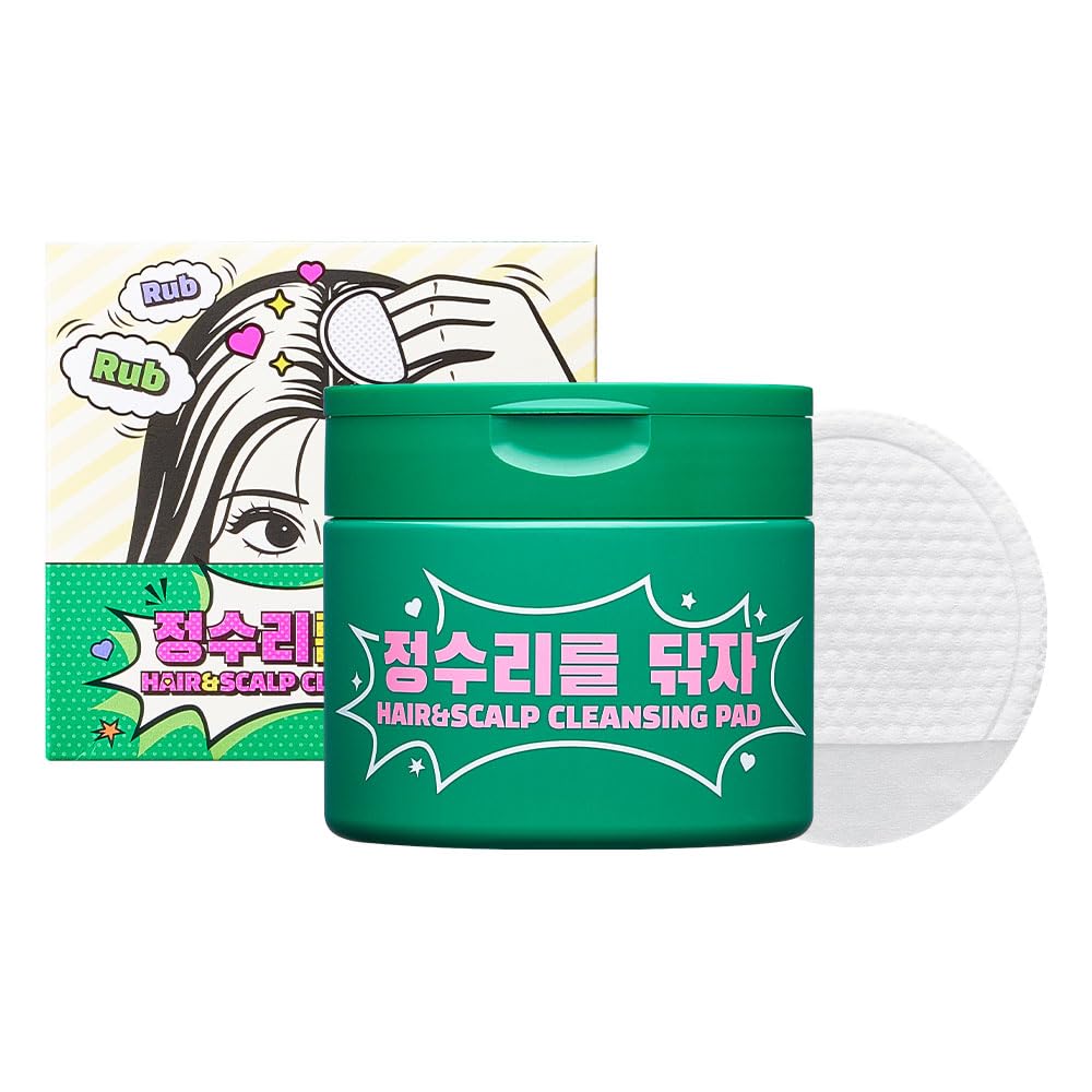 Madeca hair scalp cleansing pad packaging front for easy at-home scalp care.