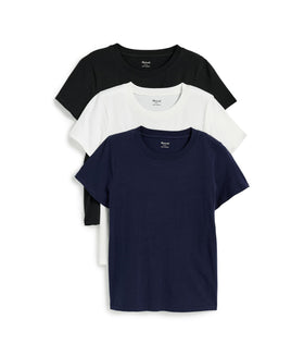 Madewell Northside Tee Pack front view for everyday versatility.