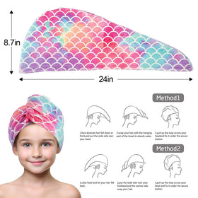 MADHOLLY gift-ready mermaid pattern towel set.