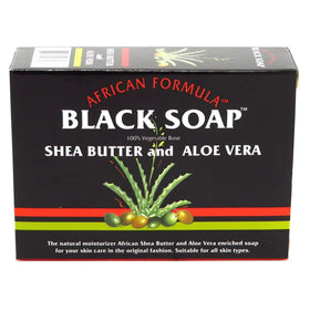 Madina African Black Soap lather demonstrates gentle cleansing for sensitive skin.