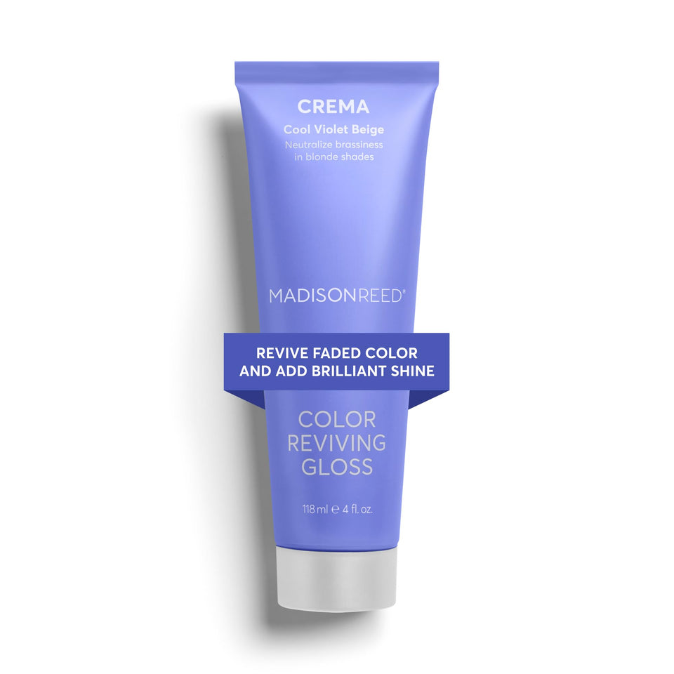Madison Reed Color Reviving Gloss Crema bottle pour for quick shade refresh and shine.