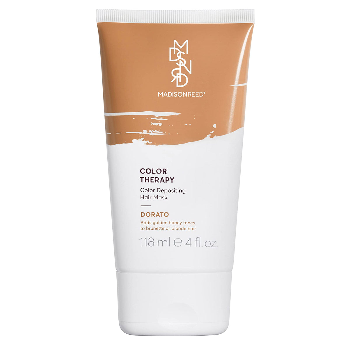 The Madison Reed Color Therapy Dorato Golden Blonde bottle pour shows tone refresh and hydration.