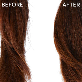 Final look shows warmer brunette tones after using Madison Reed Color Therapy Pura.