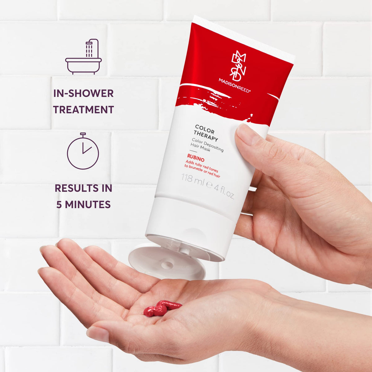 Madison Reed Color Therapy Rubino Red ingredients including keratin and argan oil