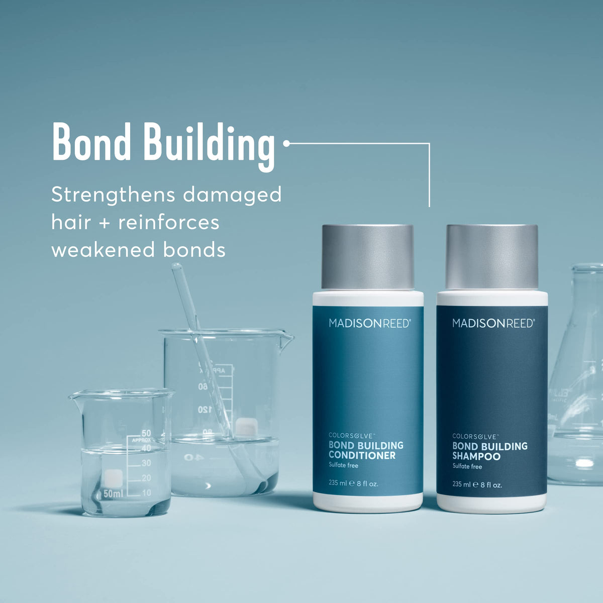 Madison Reed ColorSolve Bond Building Shampoo highlights Black Spruce extract benefits.