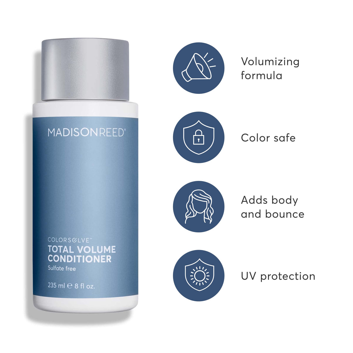 Application shot demonstrates detangling and added body for fine to medium hair with ColorSolve.